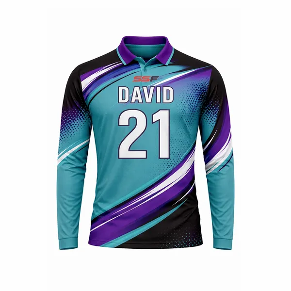 Full Color Sublimated Long Sleeve Polo - Custom T-Shirt Today