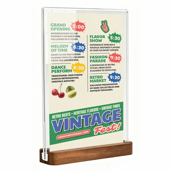 Sapele Wood Desktop Display - Custom T-Shirt Today