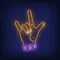Rock Gesture Neon Sign - Custom T-Shirt Today