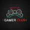 Gamer Club Neon Sign - Custom T-Shirt Today