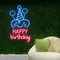Celebrate Happy Birthday Neon Sign - Custom T-Shirt Today