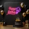 Happy Birthday Glow Neon Sign - Custom T-Shirt Today
