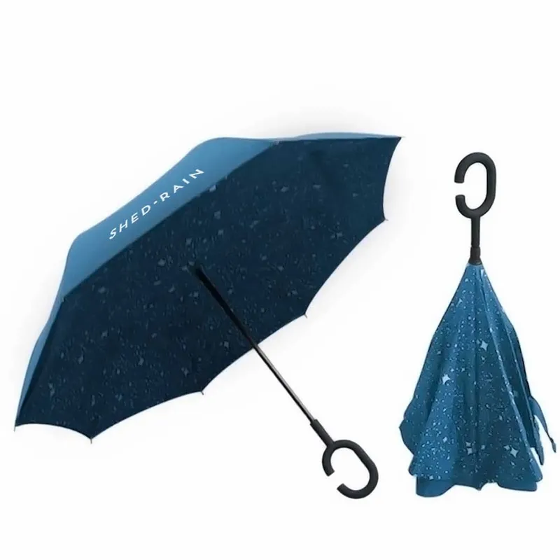 Reverse Open Umbrella - 48 in Arc - Custom T-Shirt Today
