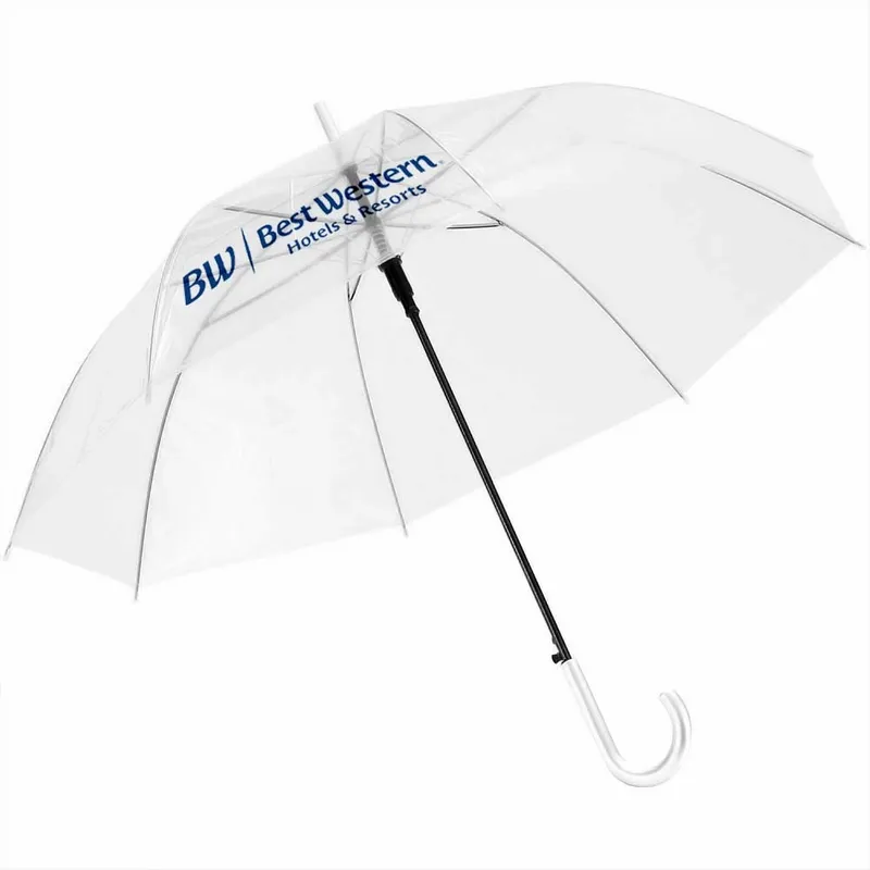Clear Umbrella - 46 in Arc - Custom T-Shirt Today