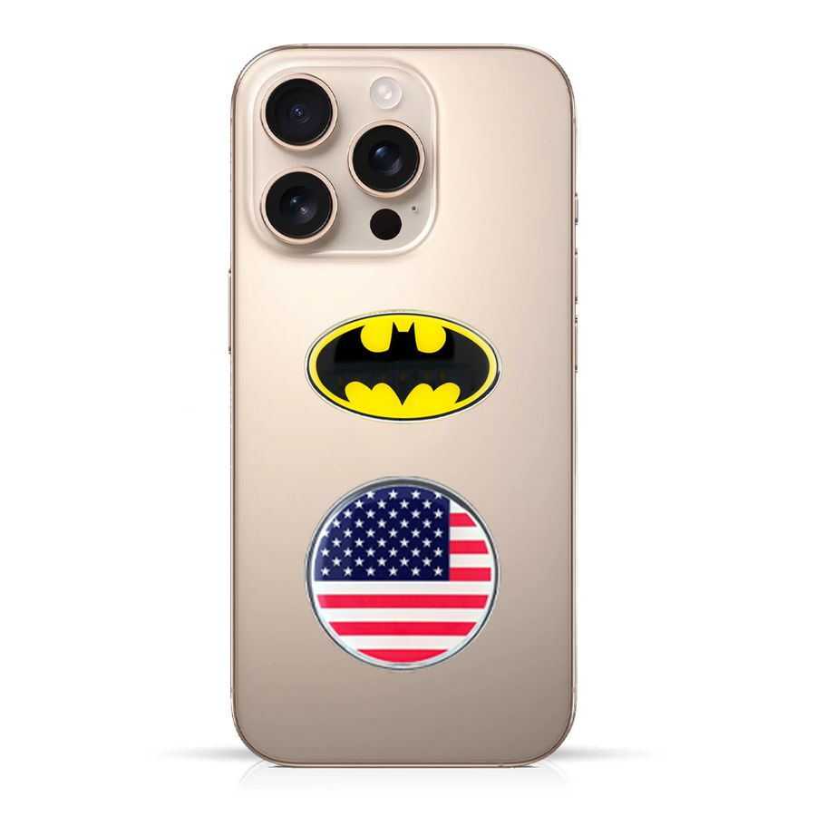 Phone Metal Badge Stickers - Custom T-Shirt Today