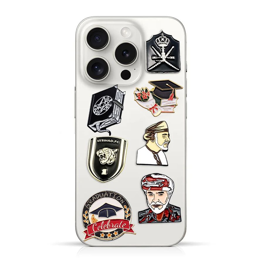 Phone Metal Badge Stickers - Custom T-Shirt Today