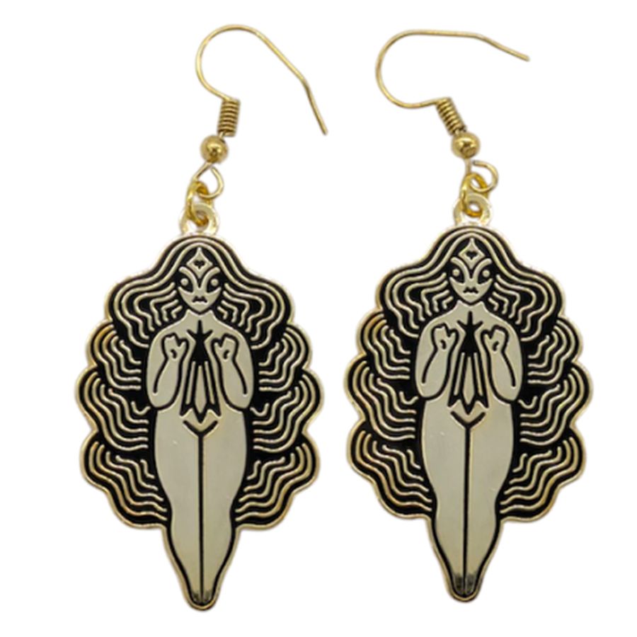 Hard Enamel Metal Earrings - Custom T-Shirt Today