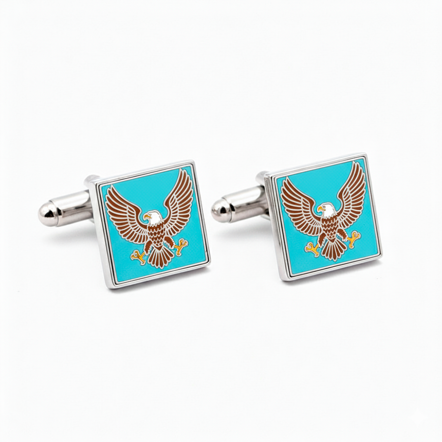 Hard Enamel Cufflinks - Custom T-Shirt Today