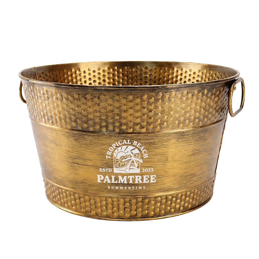 Galvanized Beverage & Ice Buckets - Custom T-Shirt Today