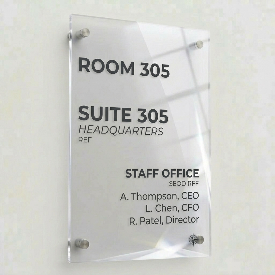 Colorful Acrylic Door Signs - Custom T-Shirt Today