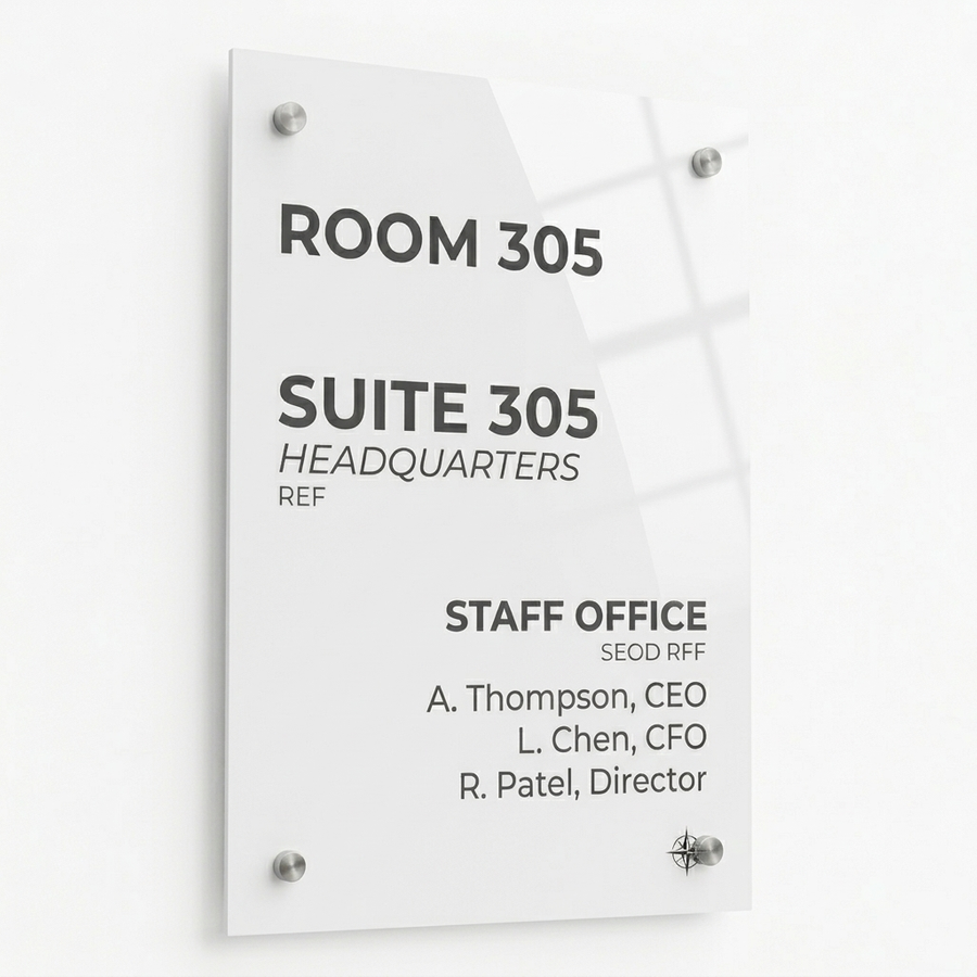 Colorful Acrylic Door Signs - Custom T-Shirt Today