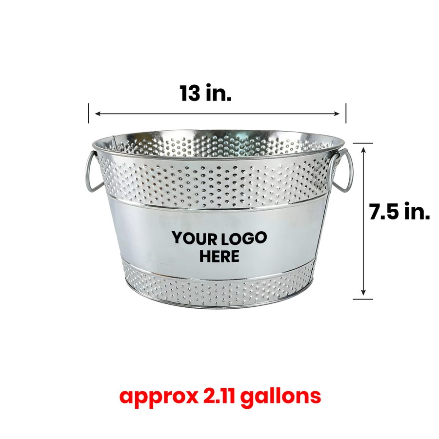 Galvanized Beverage & Ice Buckets - Custom T-Shirt Today