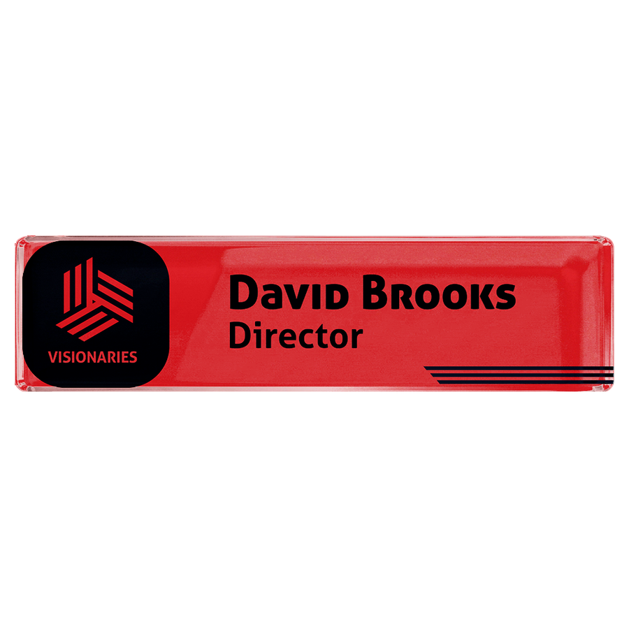 Acrylic Desktop Name Badges - Custom T-Shirt Today