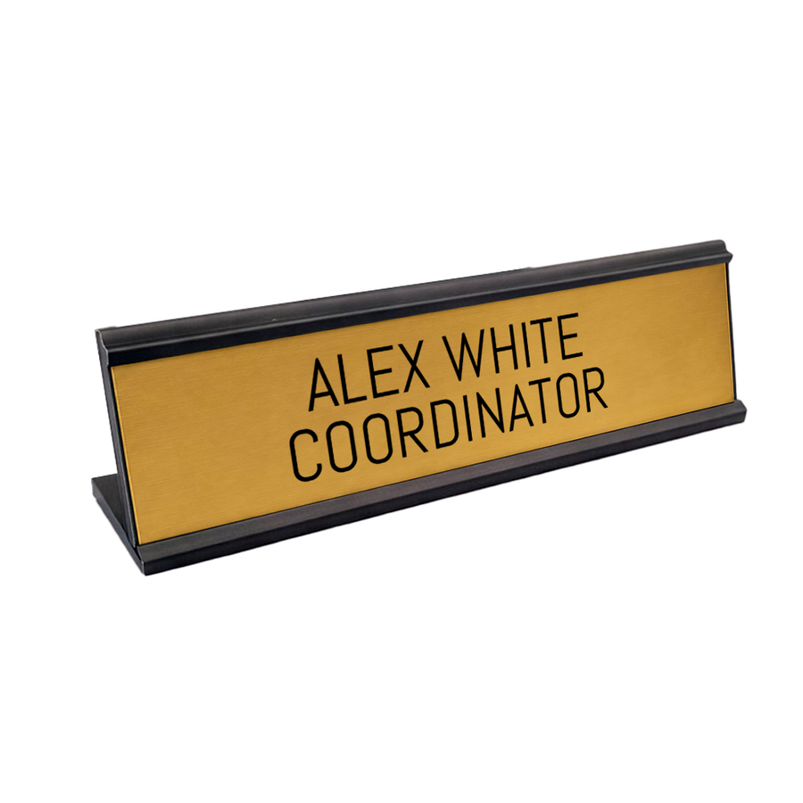 Metal Desktop Name Badges - Custom T-Shirt Today
