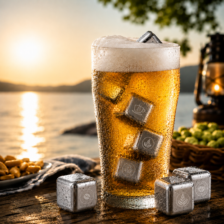 Silver Stainless Steel Ice Cubes - Custom T-Shirt Today