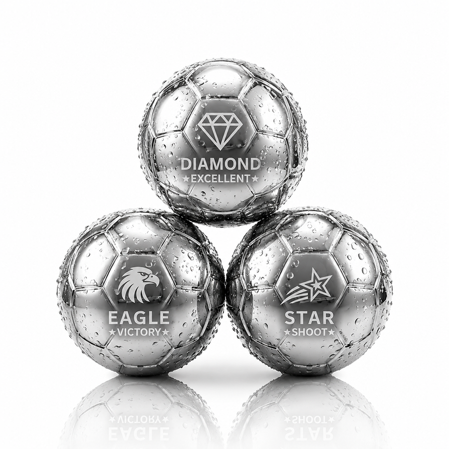 Soccer Ball Stainless Steel Ice Cubes - Custom T-Shirt Today