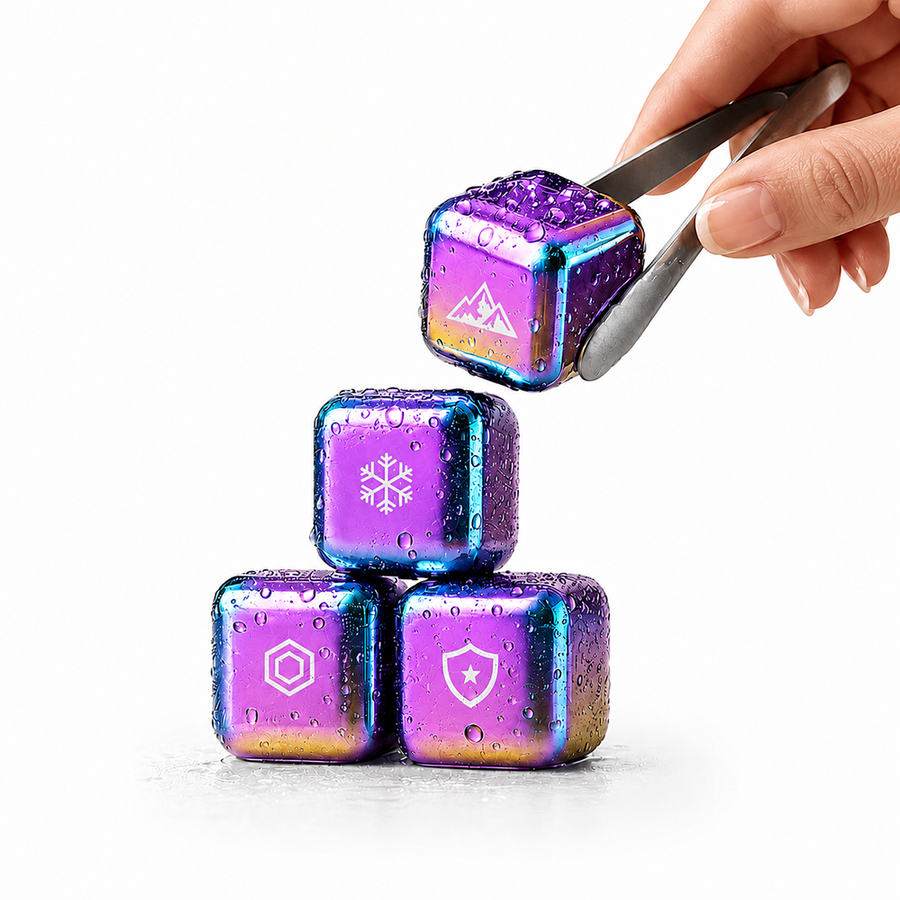 Rainbow Stainless Steel Ice Cubes - Custom T-Shirt Today