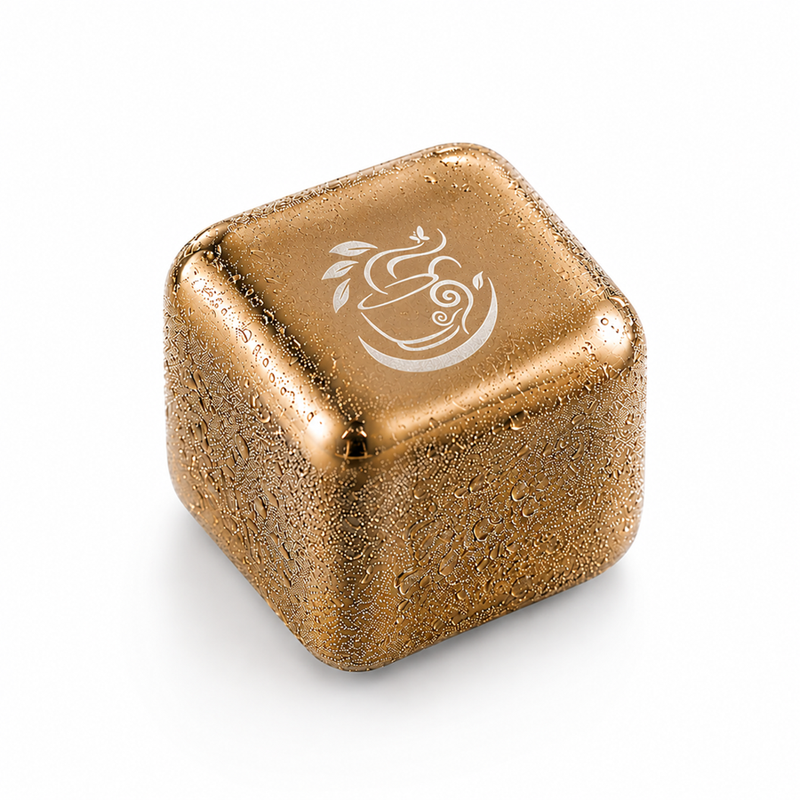 Gold Stainless Steel Ice Cubes - Custom T-Shirt Today