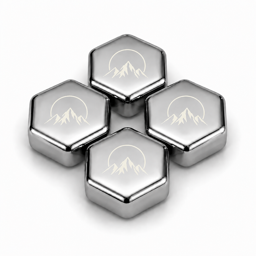 Hexagon Stainless Steel Ice Cubes - Custom T-Shirt Today