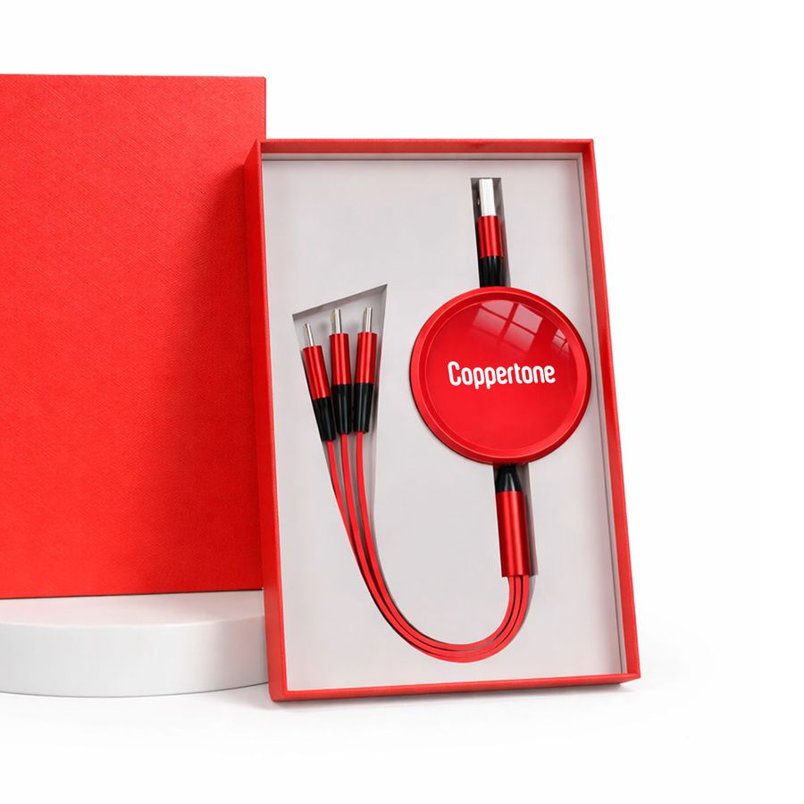 Soft Silicone 3-in-1 Charging Cables - Custom T-Shirt Today