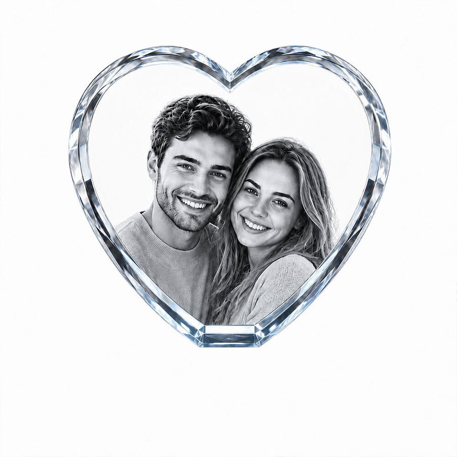 Crystal Engraved Photo Frames - Custom T-Shirt Today