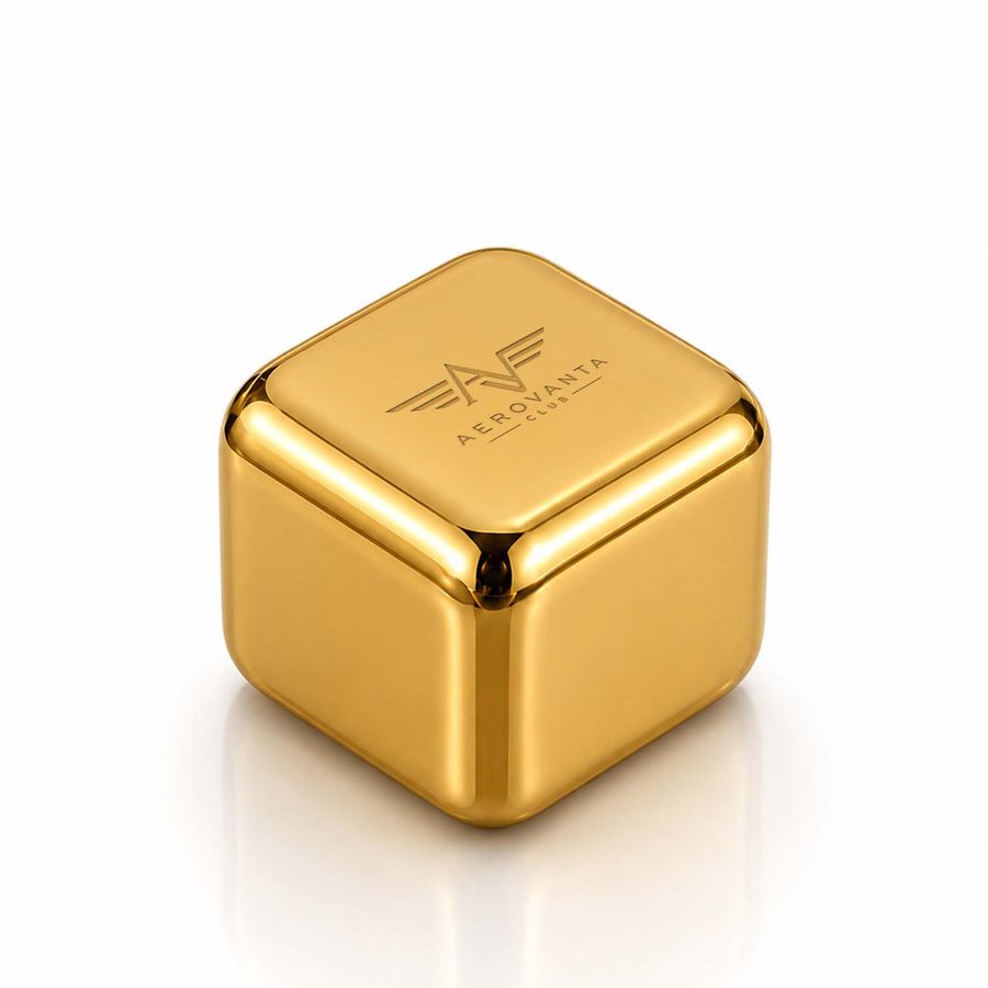 Gold Stainless Steel Ice Cubes - Custom T-Shirt Today