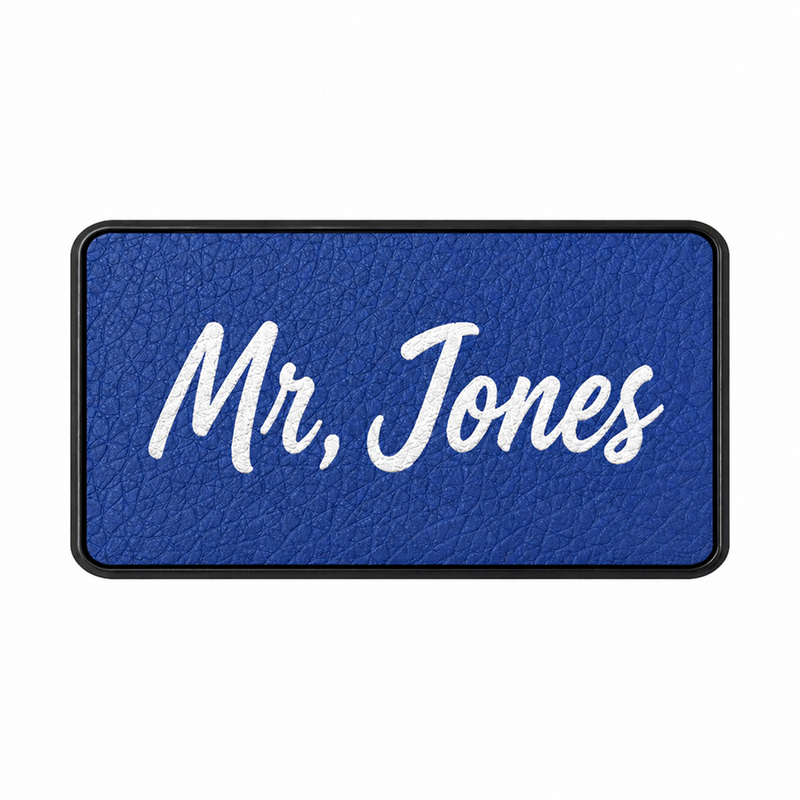 Leather Name Badges - Custom T-Shirt Today