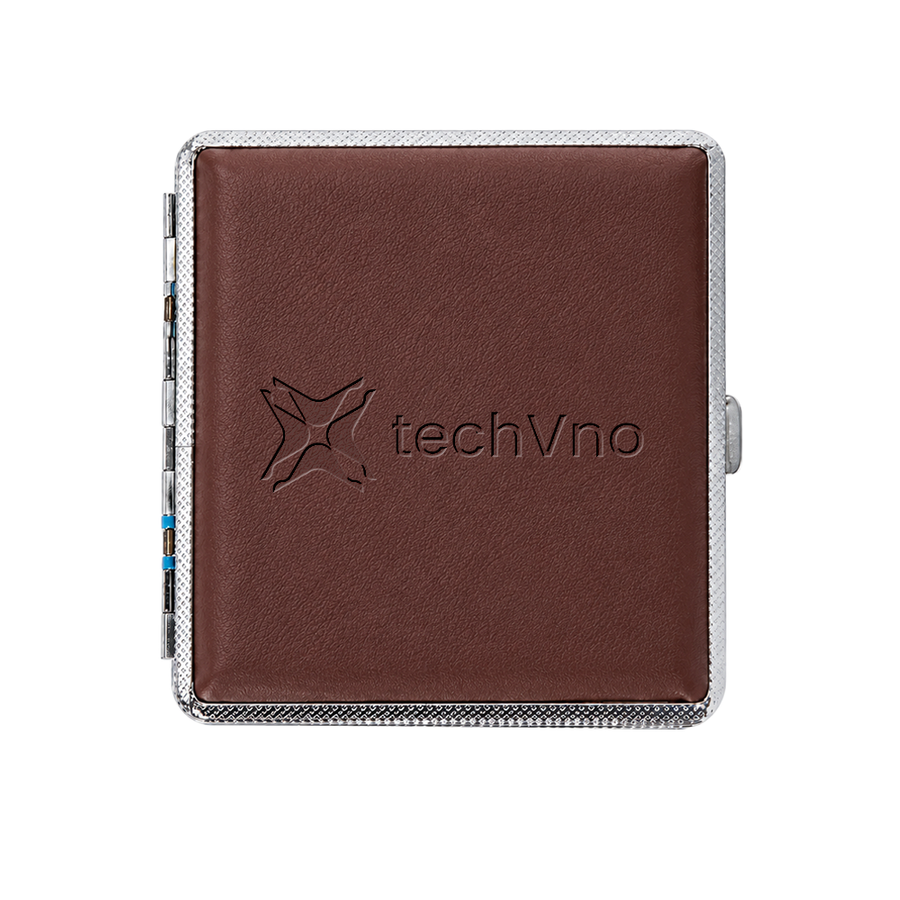 Leather Grain Metal Cigarette Cases - Custom T-Shirt Today