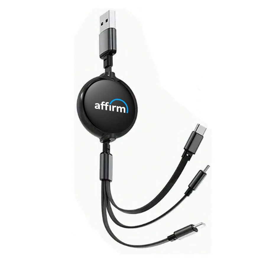 Soft Silicone 3-in-1 Charging Cables - Custom T-Shirt Today