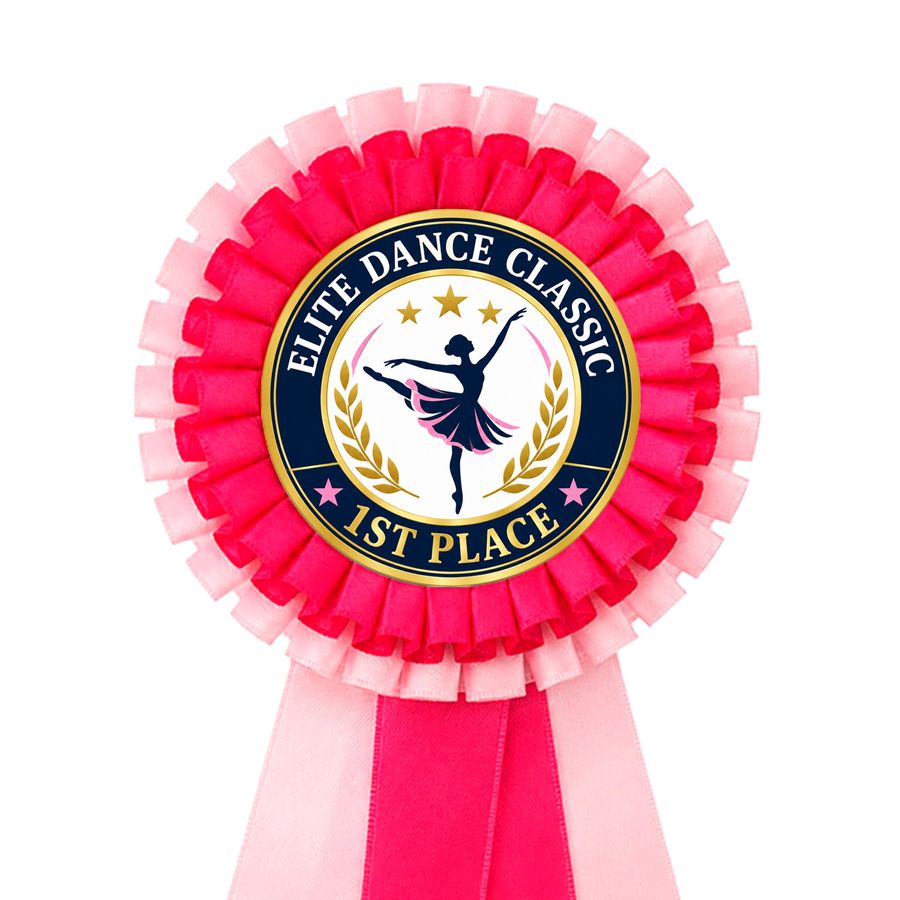 2 Tier Rosette Buttons - Custom T-Shirt Today