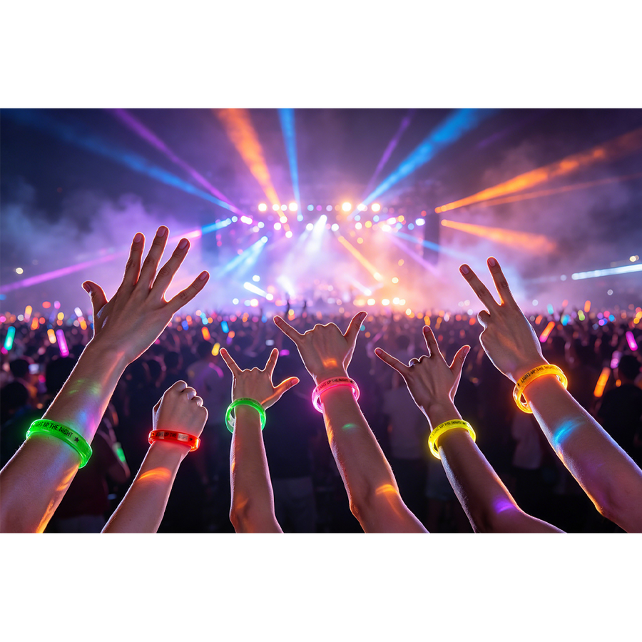 Custom Acrylic Glow Bracelets - Custom T-Shirt Today