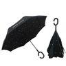 Reverse Open Umbrella - 48 in Arc Black