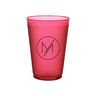 Festive Sips Frosted Party Cups Red