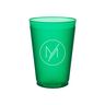 Festive Sips Frosted Party Cups Green