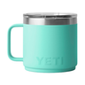 YETI Rambler 14 OZ Stackable Mug w/ MagSlider Lid - Laser Engraved Seafoam