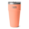 YETI Rambler 30 OZ Stackable Cup w/ MagSlider Lid - Laser Engraved Lowcountry Peach